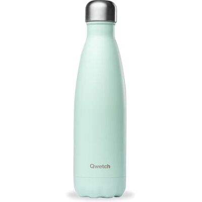QWETCH Thermosfles pastelgroen 500 ml – Drinkfles voor onderweg van roestvrij staal – 24 uur koud en 12 uur warm – Waterdicht, BPA-vrij en herbruikbaar – Thermosfles voor sport, reizen, kantoor, QWETCH Thermosfles pastelgroen 500 ml – Drinkfles voor onderweg van roestvrij staal – 24 uur koud en 12 uur warm – Waterdicht, BPA-vrij en herbruikbaar – Thermosfles voor sport, reizen, kantoor,