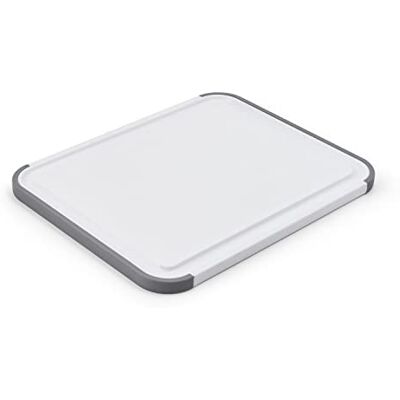 KitchenAid Classic Planche à découper antidérapante en polypropylène Blanc/gris 20 x 25 cm KitchenAid Classic Planche à découper antidérapante en polypropylène Blanc/gris 20 x 25 cm