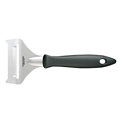 Fiskars Kaassnijder, totale lengte: 17,7 cm, Essential Roestvrij staal/PP-kunststof, zwart, Essential, 1065588 Fiskars Kaassnijder, totale lengte: 17,7 cm, Essential Roestvrij staal/PP-kunststof, zwart, Essential, 1065588