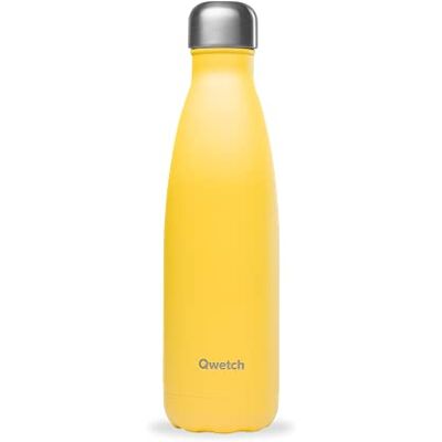 QWETCH Thermoskan Pop 500 ml, kleur geel QWETCH Thermoskan Pop 500 ml, kleur geel
