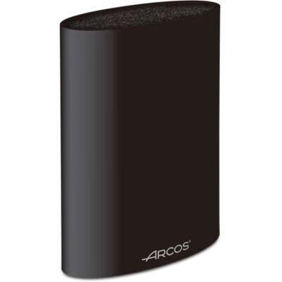 Arcos Taco ovale mesbeschermer tot 20 cm. Messenblok in modern design, gemaakt van thermoplastisch rubber, 220 x 160 x 65 mm, kleur: zwart Arcos Taco ovale mesbeschermer tot 20 cm. Messenblok in modern design, gemaakt van thermoplastisch rubber, 220 x 160 x 65 mm, kleur: zwart