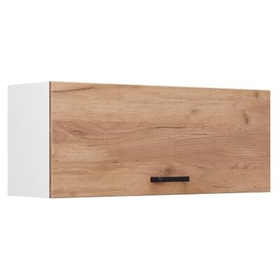 Vicco Elément haut de cuisine "R-Line", Chêne doré/Blanc 100 cm Porte s'ouvrant vers le haut · 1 Tablette · Profondeur – 31 cm · Librement combinable · ✓ Rangement pratique Vicco Elément haut de cuisine "R-Line", Chêne doré/Blanc 100 cm Porte s'ouvrant vers le haut · 1 Tablette · Profondeur – 31 cm · Librement combinable · ✓ Rangement pratique