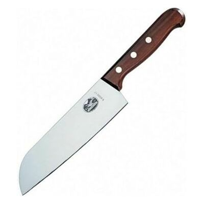Victorinox , 6.8500.17G, hout, Santokumeser, extra scherpe schijf, met rechte gesp, met edlem houten klauw, bruin, gemaakt in Zwitserland, Victorinox , 6.8500.17G, hout, Santokumeser, extra scherpe schijf, met rechte gesp, met edlem houten klauw, bruin, gemaakt in Zwitserland,