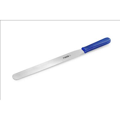 Thermohauser Pallet (roestvrij staal), stomp met blauwe kunststof handgreep, lemmet 31 cm Thermohauser Pallet (roestvrij staal), stomp met blauwe kunststof handgreep, lemmet 31 cm