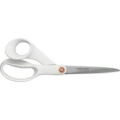 Fiskars Universele schaar, totale lengte: 21 cm, staal/kunststof, functionele vorm, wit, 1020412 Fiskars Universele schaar, totale lengte: 21 cm, staal/kunststof, functionele vorm, wit, 1020412