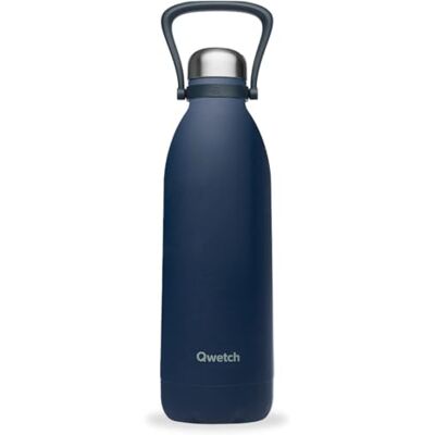 QWETCH Grote thermosfles Graniet blauw 1,5 liter 48 uur koud en 16 uur warm Waterdicht en BPA-vrij Roestvrijstalen drinkfles met draaggreep Geïsoleerde thermoskan voor picknick, camping, QWETCH Grote thermosfles Graniet blauw 1,5 liter 48 uur koud en 16 uur warm Waterdicht en BPA-vrij Roestvrijstalen drinkfles met draaggreep Geïsoleerde thermoskan voor picknick, camping,