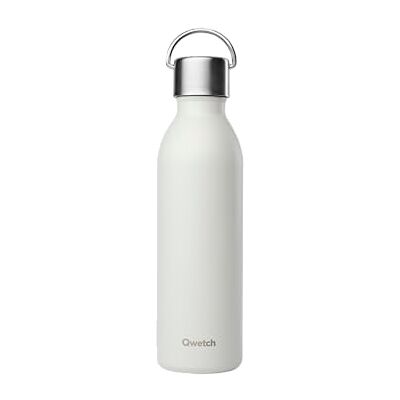 QWETCH Thermosfles Active grijs 600 ml Drinkfles met handvat van gerecycled roestvrij staal 24 uur koud en 12 uur warm Waterdicht, BPA-vrij en compact QWETCH Thermosfles Active grijs 600 ml Drinkfles met handvat van gerecycled roestvrij staal 24 uur koud en 12 uur warm Waterdicht, BPA-vrij en compact