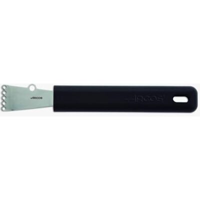 Arcos Professionele gadgets Citroenrasp van roestvrij staal 40 mm Ergonomische zwarte handgreep Veelzijdig keukengereedschap voor het raspen van citrusvruchten en meer Arcos Professionele gadgets Citroenrasp van roestvrij staal 40 mm Ergonomische zwarte handgreep Veelzijdig keukengereedschap voor het raspen van citrusvruchten en meer