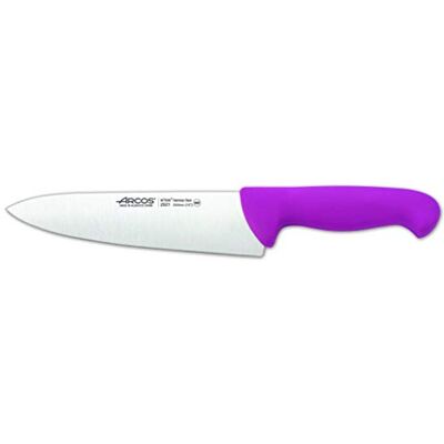 Arcos Serie 2900 – koksmes – nitrumlemmet roestvrij staal 200 mm – handvat polypropyleen kleur violet Arcos Serie 2900 – koksmes – nitrumlemmet roestvrij staal 200 mm – handvat polypropyleen kleur violet