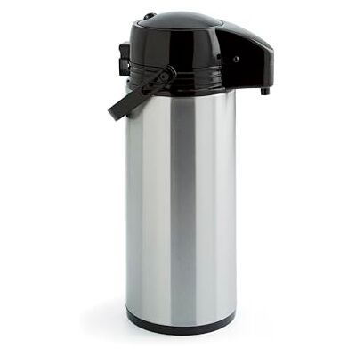 Quid 7520006 Xylon koffiethermosfles met dubbelwandige uitloop, 1,9 liter, glas/roestvrij staal, zilver/zwart Quid 7520006 Xylon koffiethermosfles met dubbelwandige uitloop, 1,9 liter, glas/roestvrij staal, zilver/zwart