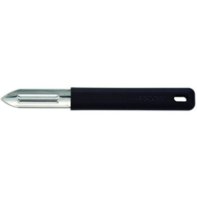Arcos Aardappel- en groenteschiller 60 mm roestvrij staal, ergonomische zwarte handgreep, professioneel keukengereedschap voor snel en veilig schillen Arcos Aardappel- en groenteschiller 60 mm roestvrij staal, ergonomische zwarte handgreep, professioneel keukengereedschap voor snel en veilig schillen