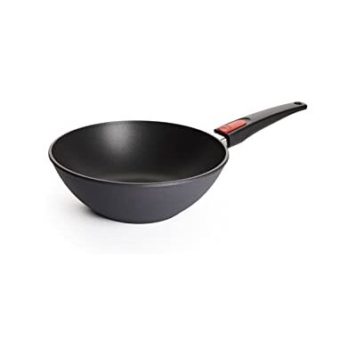 Woll 11026DPS Diamond Lite-Wok van gietijzer, draaibaar, diameter 26 cm, hoogte 9 cm, afneembare handgreep Woll 11026DPS Diamond Lite-Wok van gietijzer, draaibaar, diameter 26 cm, hoogte 9 cm, afneembare handgreep