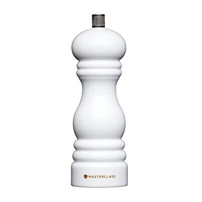 Master Class MasterCraft Peper- of zoutmolen met verwisselbare dop, 17 cm, wit Master Class MasterCraft Peper- of zoutmolen met verwisselbare dop, 17 cm, wit