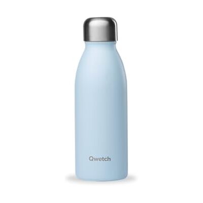 QWETCH Fles van roestvrij staal, 500 ml, fles, volwassenen, uniseks, blauw (blauw), Eén maat QWETCH Fles van roestvrij staal, 500 ml, fles, volwassenen, uniseks, blauw (blauw), Eén maat