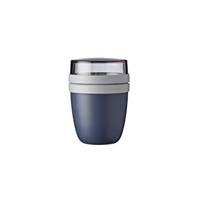 Mepal , Ellipse ontbijtpot, Nordic denim, praktische mueslikom van 300 ml, yoghurtpot, ontbijtbox, geschikt voor vriezer, microgolfoven en vaatwasser Mepal , Ellipse ontbijtpot, Nordic denim, praktische mueslikom van 300 ml, yoghurtpot, ontbijtbox, geschikt voor vriezer, microgolfoven en vaatwasser