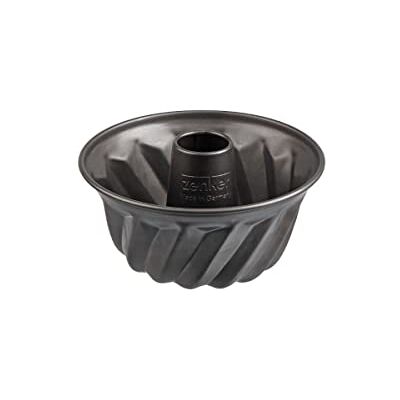 Zenker 7688 Mini-tulbandvorm, tulbandvorm, 18 cm, Elzasser specialiteit, cakevorm, roestvrij staal, zwart, 18,5 cm Zenker 7688 Mini-tulbandvorm, tulbandvorm, 18 cm, Elzasser specialiteit, cakevorm, roestvrij staal, zwart, 18,5 cm