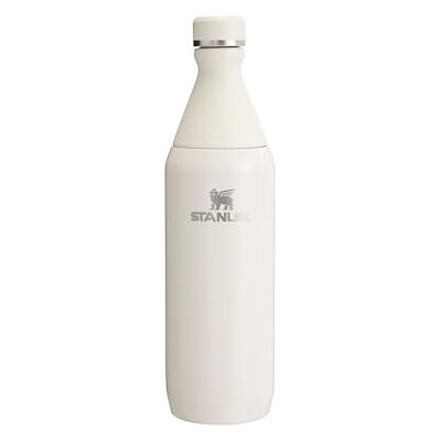 Stanley 1913 All Day Slim thermosfles, 0,6 l, crème 6 uur koud – 11 uur koud – gerecycled roestvrij staal BPA-vrij – waterdicht – compacte waterfles Stanley 1913 All Day Slim thermosfles, 0,6 l, crème 6 uur koud – 11 uur koud – gerecycled roestvrij staal BPA-vrij – waterdicht – compacte waterfles