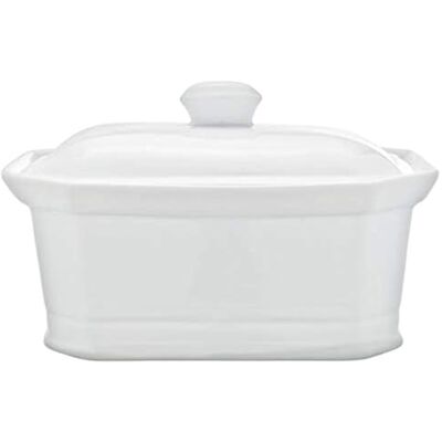 Cosy & Trendy RH46635 Terrine Paté met deksel, porselein, wit, 1 l Cosy & Trendy RH46635 Terrine Paté met deksel, porselein, wit, 1 l