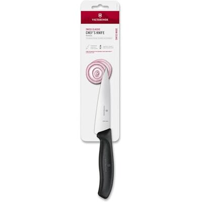 Victorinox , 6.8003.12B, Swiss Classic, tranchiermesser, extra scherpe rand, met rechte sluiting, robuuste kunststof handgreep, zwart, gemaakt in Zwitserland, vaatwasmachinebestendig Victorinox , 6.8003.12B, Swiss Classic, tranchiermesser, extra scherpe rand, met rechte sluiting, robuuste kunststof handgreep, zwart, gemaakt in Zwitserland, vaatwasmachinebestendig