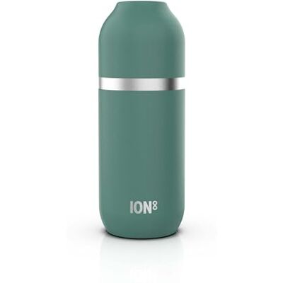 Ion8 ThermoShield thermosfles voor warme of koude dranken, grote thermosbeker, capaciteit van 2 kopjes, magnetische sluiting en zachte basis, elegant, groen Ion8 ThermoShield thermosfles voor warme of koude dranken, grote thermosbeker, capaciteit van 2 kopjes, magnetische sluiting en zachte basis, elegant, groen