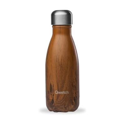 QWETCH Thermosfles Wood 260 ml – drinkfles voor onderweg van roestvrij staal – 24 uur koud en 12 uur warm – waterdicht, BPA-vrij en herbruikbaar – thermosfles voor sport, reizen, kantoor, wandelen QWETCH Thermosfles Wood 260 ml – drinkfles voor onderweg van roestvrij staal – 24 uur koud en 12 uur warm – waterdicht, BPA-vrij en herbruikbaar – thermosfles voor sport, reizen, kantoor, wandelen