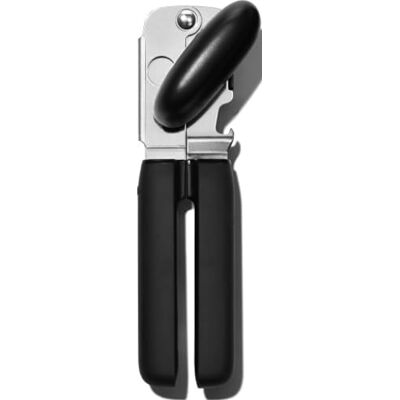 OXO Good Grips blikopener met zachte handgreep, multifunctionele handmatige blikopener, roestvrij staal OXO Good Grips blikopener met zachte handgreep, multifunctionele handmatige blikopener, roestvrij staal