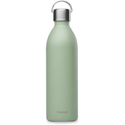 QWETCH Thermosfles Active linde-groen 1 liter Drinkfles met handvat van gerecycled roestvrij staal 24 uur koud en 12 uur warm Waterdicht, BPA-vrij en compact QWETCH Thermosfles Active linde-groen 1 liter Drinkfles met handvat van gerecycled roestvrij staal 24 uur koud en 12 uur warm Waterdicht, BPA-vrij en compact