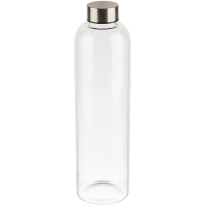 APS 66909 glazen fles, transparant, 7,5 x 7,5 cm, hoogte 28,5 cm, diameter 7,5 cm, 1 liter APS 66909 glazen fles, transparant, 7,5 x 7,5 cm, hoogte 28,5 cm, diameter 7,5 cm, 1 liter
