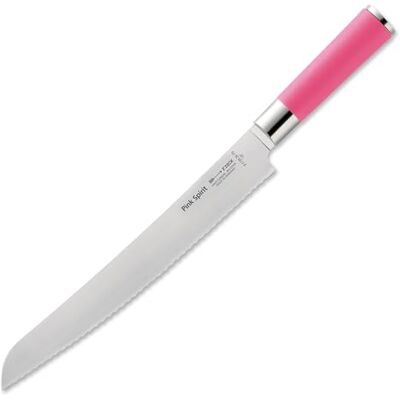 F.Dick F. DICK Pink Spirit 8 1739 262-79 Broodmes van hooggelegeerd roestvrij staal met lasergetest lemmet X55CrMo14, 26 cm F.Dick F. DICK Pink Spirit 8 1739 262-79 Broodmes van hooggelegeerd roestvrij staal met lasergetest lemmet X55CrMo14, 26 cm