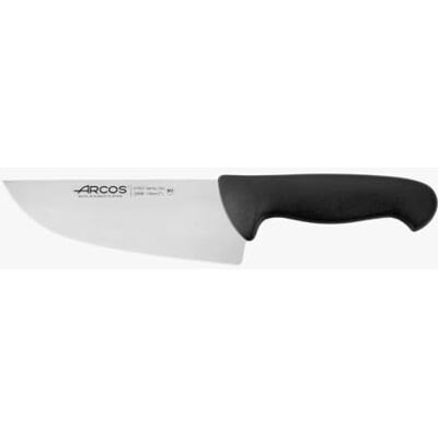 Arcos Serie 2900 – slagersmes steakmes – lemmet van roestvrij staal nitrum 170 mm – handvat van polypropyleen kleur zwart Arcos Serie 2900 – slagersmes steakmes – lemmet van roestvrij staal nitrum 170 mm – handvat van polypropyleen kleur zwart