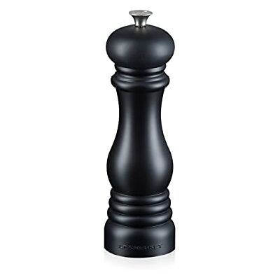 Le Creuset Pepermolen, klassiek, regelbaar, ABS plastic, splinterbestendig, corrosiebestendig, 21 cm, matzwart, 96001900000000 Le Creuset Pepermolen, klassiek, regelbaar, ABS plastic, splinterbestendig, corrosiebestendig, 21 cm, matzwart, 96001900000000