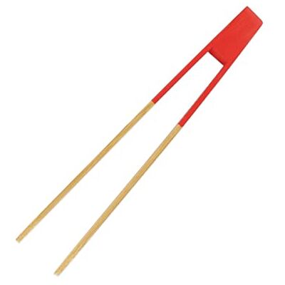 Fackelmann 688917 Magnetische toasttang, bamboe, rood, 27,5 cm Fackelmann 688917 Magnetische toasttang, bamboe, rood, 27,5 cm