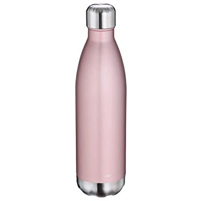 Cilio Elegante roestvrijstalen drinkfles, 750 ml, roségoud, lekvrij, isolatiefles, ook voor koolzuurhoudende dranken, houdt tot 18 uur warm en 24 uur koud Cilio Elegante roestvrijstalen drinkfles, 750 ml, roségoud, lekvrij, isolatiefles, ook voor koolzuurhoudende dranken, houdt tot 18 uur warm en 24 uur koud
