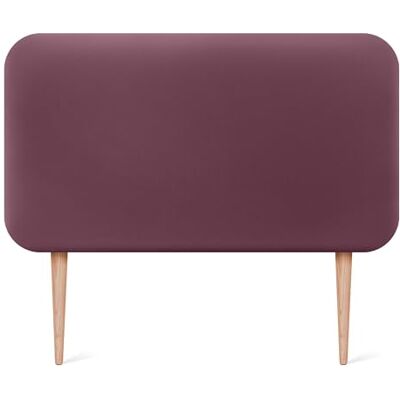 DHOME Gestoffeerd hoofdeinde, glad, afgerond, van kunstleer, met poten, akoestisch, absorberend, voor slaapkamer (bordeaux, 90 cm) DHOME Gestoffeerd hoofdeinde, glad, afgerond, van kunstleer, met poten, akoestisch, absorberend, voor slaapkamer (bordeaux, 90 cm)