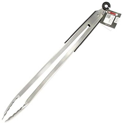 FMprofessional Fackelmann FM Professional 21355 Serveertang voor barbecue, roestvrij staal, grijs, 45 cm FMprofessional Fackelmann FM Professional 21355 Serveertang voor barbecue, roestvrij staal, grijs, 45 cm