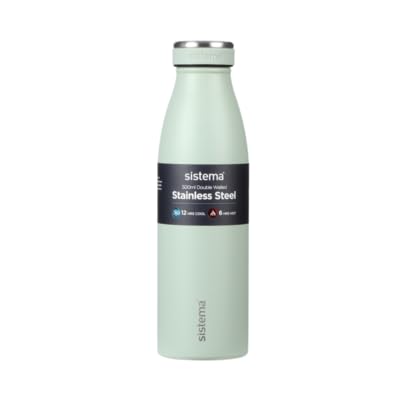 Sistema Roestvrijstalen fles, gesorteerd, 500 ml Sistema Roestvrijstalen fles, gesorteerd, 500 ml