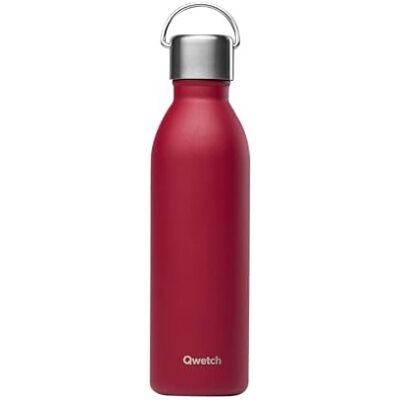QWETCH Active Grenat Red thermosfles 1 l – drinkfles met handvat van gerecycled roestvrij staal – 24 uur koud en 12 uur warm – waterdicht en compact QWETCH Active Grenat Red thermosfles 1 l – drinkfles met handvat van gerecycled roestvrij staal – 24 uur koud en 12 uur warm – waterdicht en compact