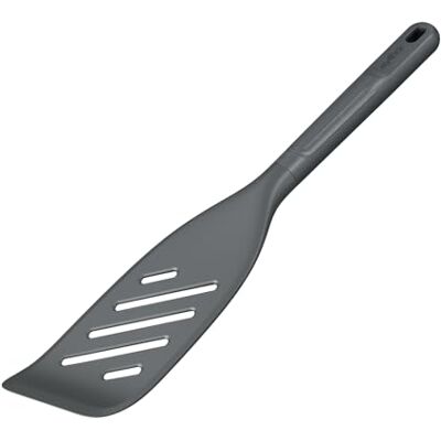 Zyliss E980237 visspatel, tarwestro/duurzame siliconen, visspatel, sleufkop, antiaanbaklaag en hittebestendig, beluga-grijs, 32,5 cm x 7 cm, vaatwasmachinebestendig, Zyliss E980237 visspatel, tarwestro/duurzame siliconen, visspatel, sleufkop, antiaanbaklaag en hittebestendig, beluga-grijs, 32,5 cm x 7 cm, vaatwasmachinebestendig,
