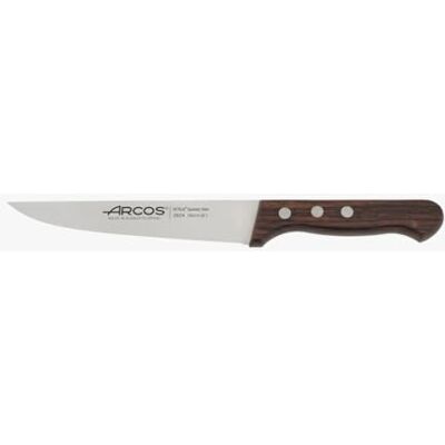 Arcos Serie Atlantico keukenmes, lemmet van roestvrij staal, nitrum, 155 mm, handvat palissander, kleur bruin Arcos Serie Atlantico keukenmes, lemmet van roestvrij staal, nitrum, 155 mm, handvat palissander, kleur bruin