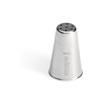 DE BUYER Nestkoker van roestvrij staal 7 gaten Ø 1,3 mm Van roestvrij staal, ideaal voor decoreren, vullen en vullen, naadloos voor perfecte hygiëne, past in gebakzakken, zilver DE BUYER Nestkoker van roestvrij staal 7 gaten Ø 1,3 mm Van roestvrij staal, ideaal voor decoreren, vullen en vullen, naadloos voor perfecte hygiëne, past in gebakzakken, zilver