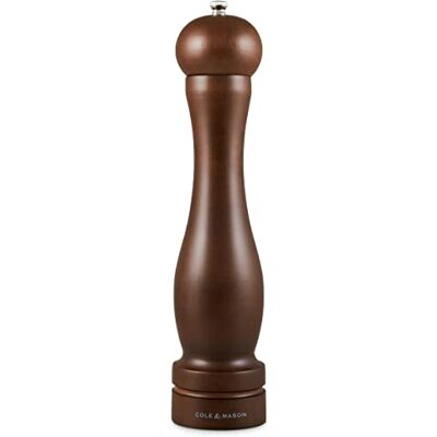 Cole & Mason Forest Capstan Pepermolen, pepermolen, donker hout, verstelbare malen, getint beukenhout, 315 mm, incl. 1 x molen, HB1244P Cole & Mason Forest Capstan Pepermolen, pepermolen, donker hout, verstelbare malen, getint beukenhout, 315 mm, incl. 1 x molen, HB1244P
