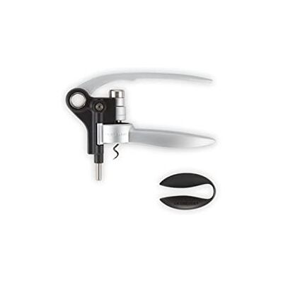 Le Creuset Professionele kurkentrekker en bijpassende capsulesnijder, LM250, matzwart/zilver, 59058013009410 Le Creuset Professionele kurkentrekker en bijpassende capsulesnijder, LM250, matzwart/zilver, 59058013009410