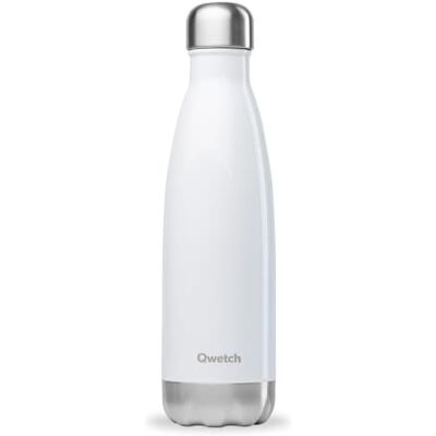 QWETCH Thermosfles wit glanzend 500 ml – Drinkfles voor onderweg van roestvrij staal – 24 uur koud en 12 uur warm – Waterdicht, BPA-vrij en herbruikbaar – Thermosfles voor sport, reizen, kantoor, QWETCH Thermosfles wit glanzend 500 ml – Drinkfles voor onderweg van roestvrij staal – 24 uur koud en 12 uur warm – Waterdicht, BPA-vrij en herbruikbaar – Thermosfles voor sport, reizen, kantoor,