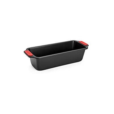 Woll Bakeware Cakevorm 28 cm met siliconen handgrepen, hittebestendig tot 230 °C, PFAS-vrij, dubbellaagse antiaanbaklaag, aluminium staal, zwart Woll Bakeware Cakevorm 28 cm met siliconen handgrepen, hittebestendig tot 230 °C, PFAS-vrij, dubbellaagse antiaanbaklaag, aluminium staal, zwart