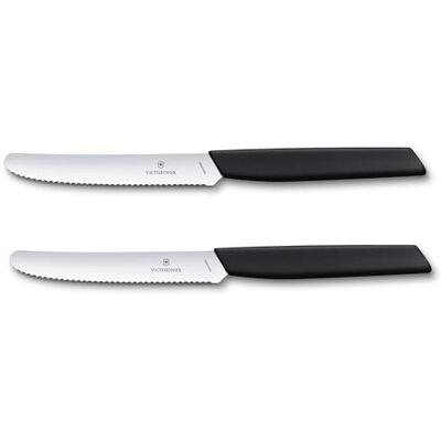 Victorinox , 6.9003.11WB, Zwitserse moderne groenteset, extra scherpe rand, met spiraalsluiting, robuuste kunststof handgreep, zwart, gemaakt in Zwitserland, vaatwasmachinebestendig Victorinox , 6.9003.11WB, Zwitserse moderne groenteset, extra scherpe rand, met spiraalsluiting, robuuste kunststof handgreep, zwart, gemaakt in Zwitserland, vaatwasmachinebestendig