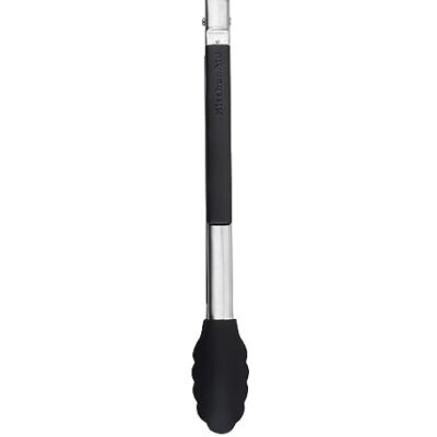 KitchenAid Pinces à verrouillage latéral avec bouts en silicone, noir onyx, 32 cm KitchenAid Pinces à verrouillage latéral avec bouts en silicone, noir onyx, 32 cm