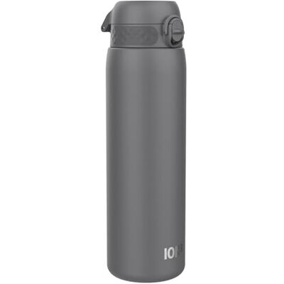 Ion8 Thermosfles, 1 liter, 920 ml, lekvrij, gemakkelijk te openen, veilige vergrendeling, vaatwasmachinebestendig, roestvrij staal, vacuüm-isolatie, ideaal voor sport en yoga, grijs Ion8 Thermosfles, 1 liter, 920 ml, lekvrij, gemakkelijk te openen, veilige vergrendeling, vaatwasmachinebestendig, roestvrij staal, vacuüm-isolatie, ideaal voor sport en yoga, grijs