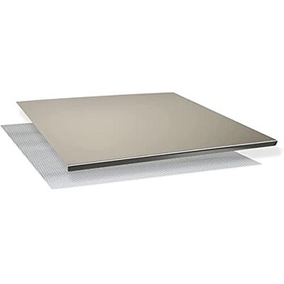 INOXLM Snijplank om te kneden, werkblad van roestvrij staal, verschillende maten, voor keuken, bar, restaurant, om te kneden (40 x 50 cm, vouw 2 cm) INOXLM Snijplank om te kneden, werkblad van roestvrij staal, verschillende maten, voor keuken, bar, restaurant, om te kneden (40 x 50 cm, vouw 2 cm)