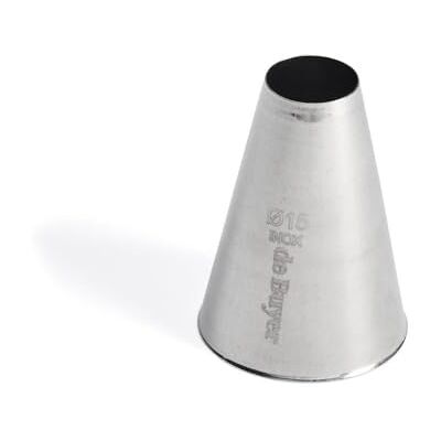 DE BUYER Spuit van roestvrij staal Diameter 1,5 cm Van roestvrij staal, ideaal voor decoreren, vullen en vullen, zonder solderen voor perfecte hygiëne, past in banketzakken DE BUYER Spuit van roestvrij staal Diameter 1,5 cm Van roestvrij staal, ideaal voor decoreren, vullen en vullen, zonder solderen voor perfecte hygiëne, past in banketzakken