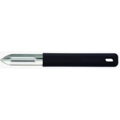 Arcos Aardappel- en groenteschiller 60 mm roestvrij staal, ergonomische zwarte handgreep, professioneel keukengereedschap voor snel en veilig schillen Arcos Aardappel- en groenteschiller 60 mm roestvrij staal, ergonomische zwarte handgreep, professioneel keukengereedschap voor snel en veilig schillen